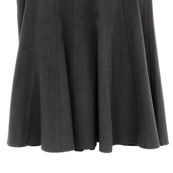 hanna & gracie Black Flared Knee Length Midi Skirt size 10 - Picture 11 of 13